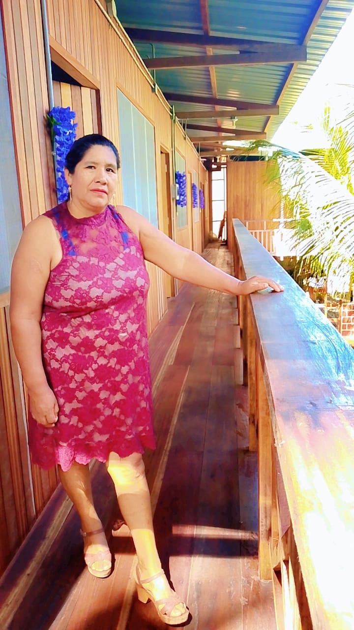 "Chabelita" dueña del refugio Chabelita hostel