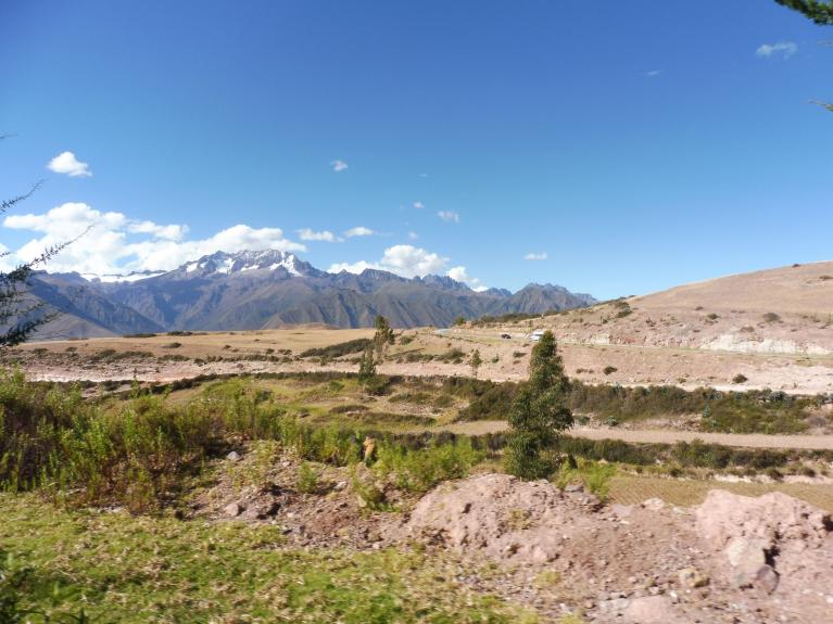 Moray, vue sur les montagnes